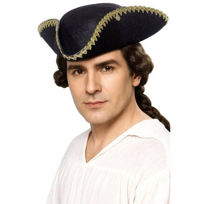 Chapeau Pirate Cuir Tricorne Keland - Costume Adulte Homme Femme Jack Sparrow