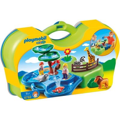 Playmobil 123 9377 pas cher, Parc animalier