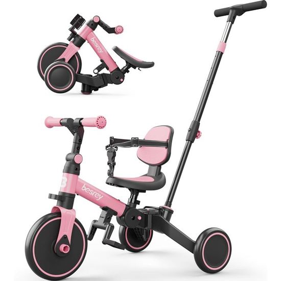 Tricycle À Pousser Pour Filles Et Garçons,Tricycle Pour Enfant - Avec