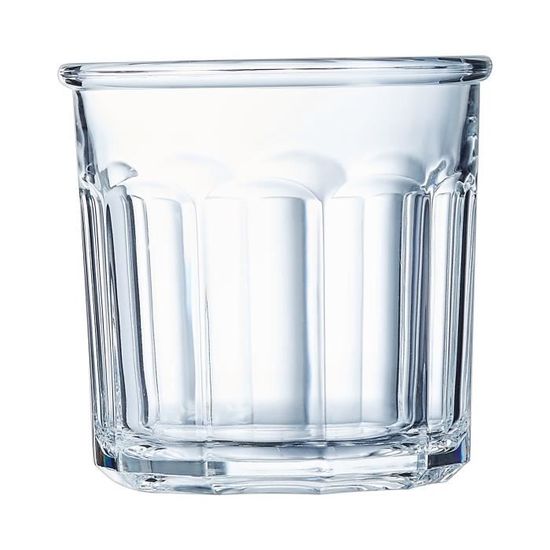 Verres Bas Arcoroc Broadway Mazzerine Bleu - Boîte De 6, 30 Cl, Fabriqué En France, Verre Recyclable