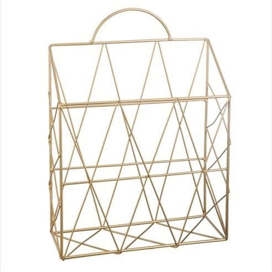 PORTE-REVUE Porte-Revues Mural En MéTal Avec Support De Bureau 5