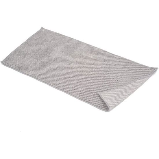 Tapis De Bain Antidérapant Gris - Doux, Absorbant Et Sécurisé Pour Votre Salle D'eau