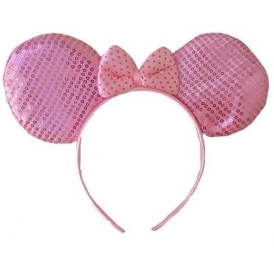 Serre-tête Avec Oreilles De Souris à Paillettes - Pour Fête, Carnaval, Halloween - Taille Unique Adulte Et Enfant