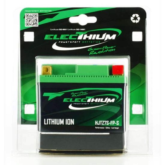 Batterie Lithium Electhium pour Moto Gas gas 250 EC 2000 à  2012 YTZ7S-BS / HJTZ7S-FP-S / 12.8V 2.4Ah