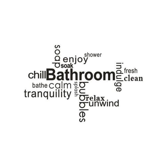 wiianoxd 3X Toilet RÈGles de La Salle de Bains Amovible Sticker Mural Vinyle Art Stickers DIY Home Decor