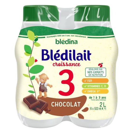 Blédina Blédilait Junior 900g Lot De 3 - Lait Croissance 18-36 Mois - Riche En Fer Et Vitamines