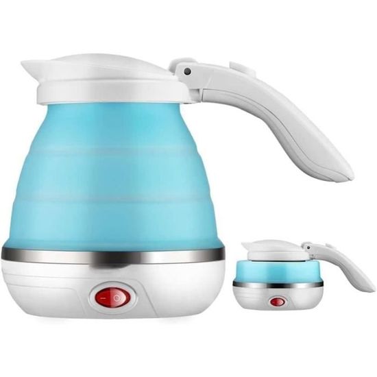 Bouilloire électrique Pliable Gobesty – Silicone – 0,6 L – Pour Voyage (café, Thé, Eau)