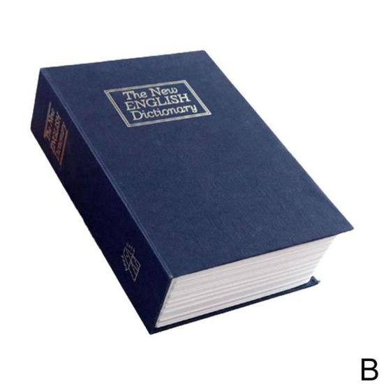Livre Secret Coffre-fort Avec Serrure, Caisse Dans Le Dictionnaire Coffre Fort Livre Cache Avec Cle Antivol Coffre Fort Secret Tirelire Boite De Rangement