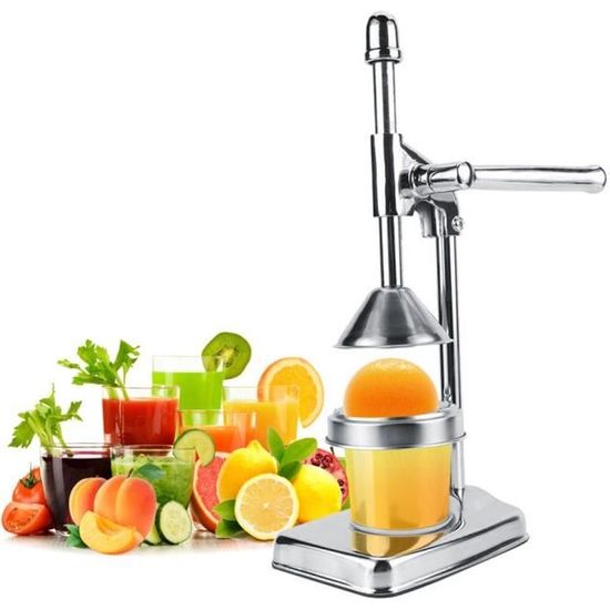 Viesurchoix© Presse à main Leaver en acier inoxydable Orange Fruit presse-agrumes manuel