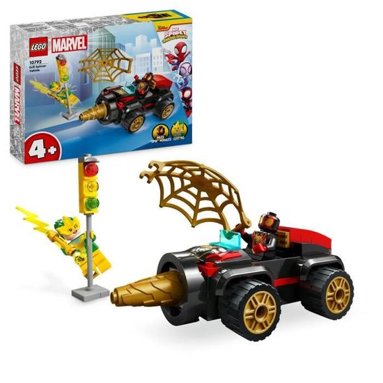 LEGO® Marvel Spidey et Ses Amis Extraordinaires 10792 Véhicule de Forage, avec Super-Héros