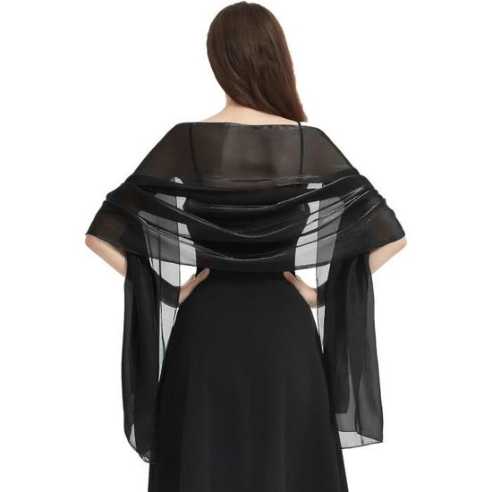 Châle Femme Étole Chic Pashmina Scintillant - Écharpe Élégante Pour Mariage Et Soirée