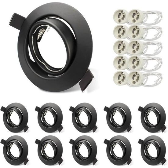 Cadran orientable encastrable double GU10 MR16 | Supports et cadrans