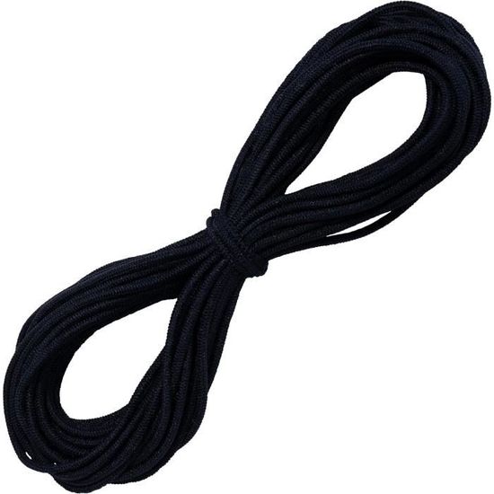 Élastique/cordon Décoratif Rond AERZETIX - 5 M, Diamètre 4 Mm, Bleu Ciel, Pour Couture, Vêtements, Ceinture, Jupe, Sport - 3