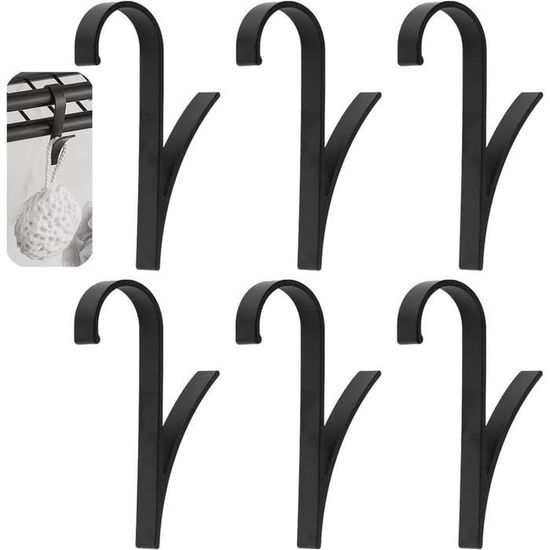 Lot De 12 Crochets Pour Radiateur En Plastique Blanc – Patères Amovibles Sans Vis – Pour Serviettes Et Peignoirs – Dimensions 2,5x9,8x6,1 Cm
