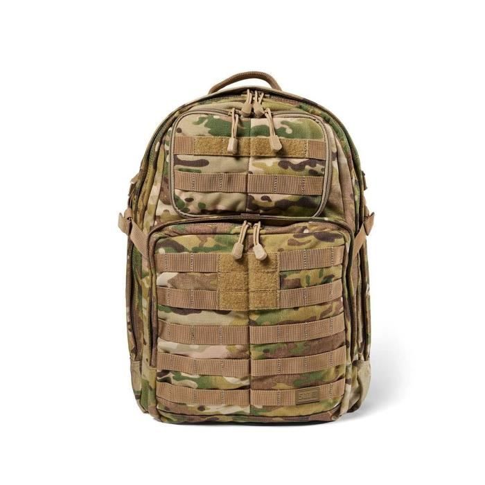 Sac à dos Rush24 2.0 - 5.11 Tactical - Multicam - Nylon 1050D - 20 Compartiments - Résistant à leau