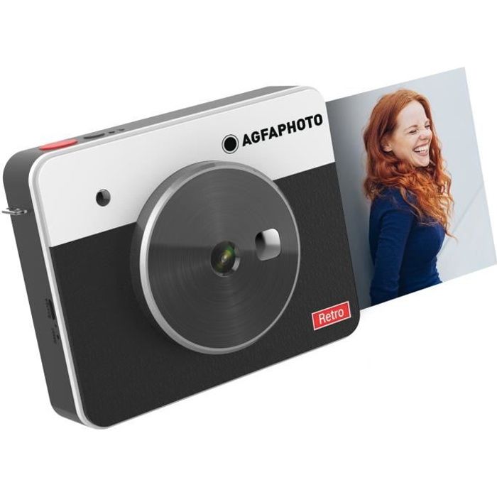 AGFA PHOTO - Realipix Square S Paper - Appareil Photo Numérique Instantané avec Impression format carré 7,6 x 7,6 cm ( 3 x 3'') -