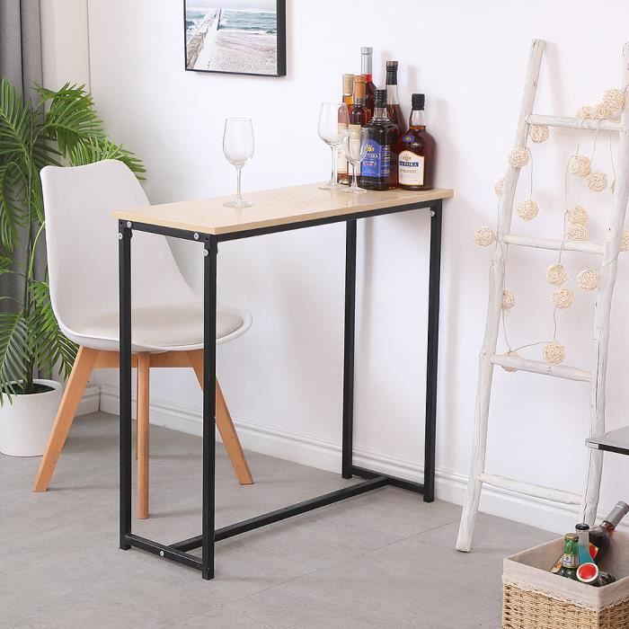 Console design industriel Table de Bureau Pied Métal Noir