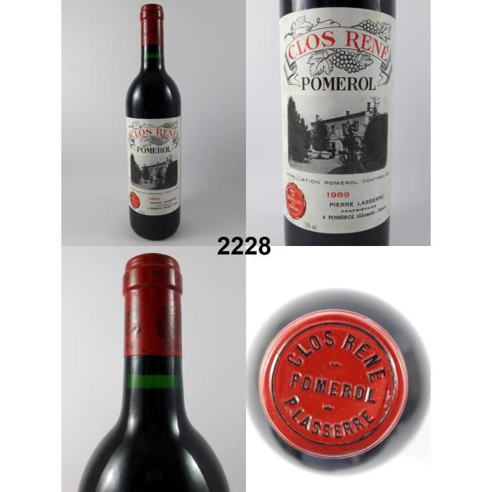 Clos René 1989 - N° : 2228, Pomerol, Rouge