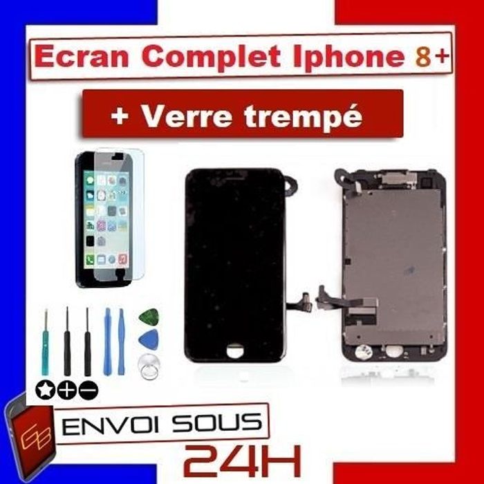 Ecran Iphone 8 Plus Noir COMPLET