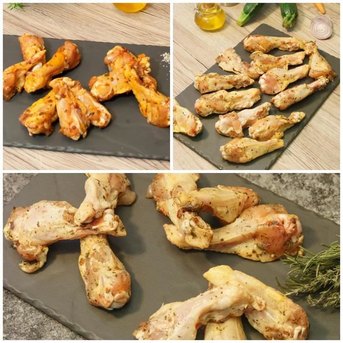 Colis 3 variétés de wings de poulet - 1,8kg