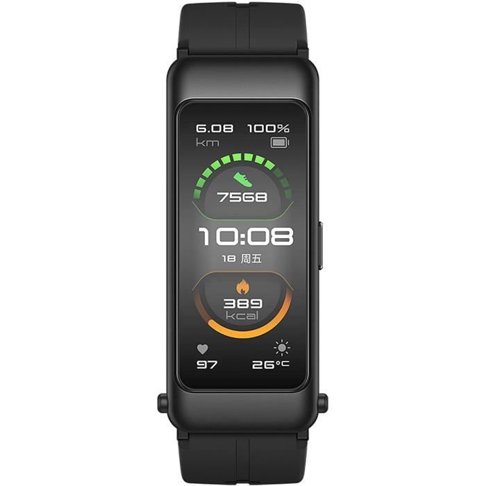 HUAWEI Bracelet connecté Talkband B6, tracker d'activité Fitness avec un écran de 1.53 pouces AMOLED, tracker de fitness, oreillette