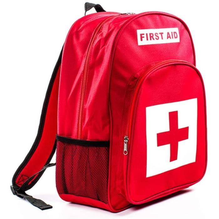 TROUSSE DE SECOURS Premiers Soins Sac à Dos, Trousse de Premiers Soins Vide Sac médical Pack Trousses de Survie Or533