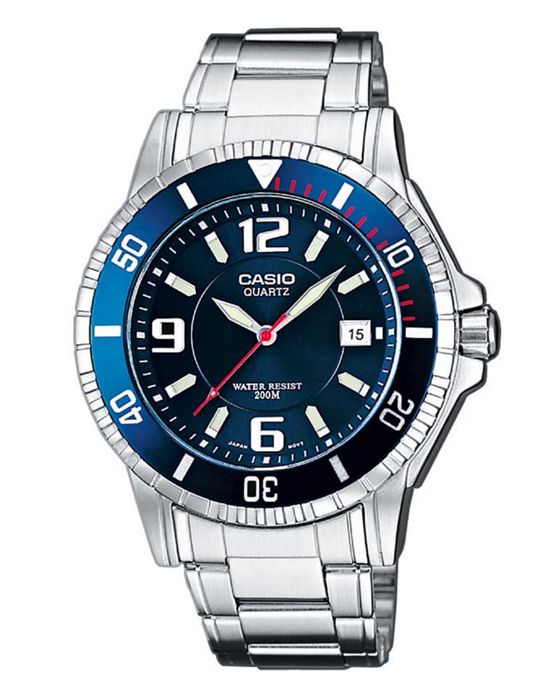 CASIO - Montre en acier inoxydable - BASIC - Gris