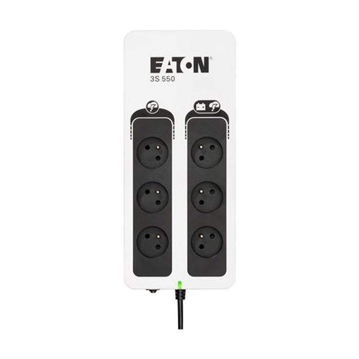 Onduleur/Multiprise/Parafoudre - EATON 3S 550 FR - Off-line UPS - 3S550F - 550VA (6 prises françaises)