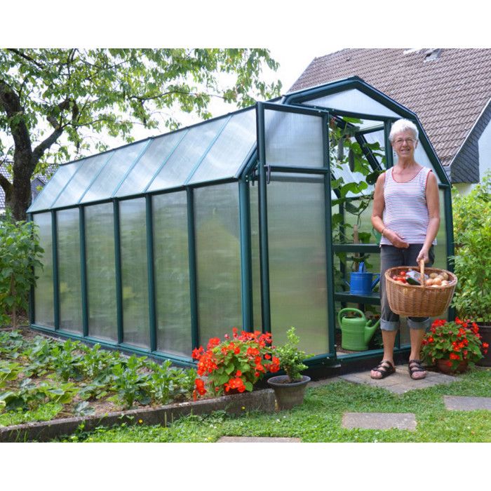 PALRAM Serre de jardin Ecogrow 7,6 m² - Résine et polycarbonate - Double parois