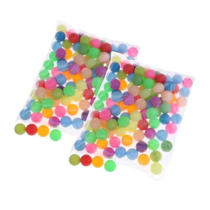 Pacquet 200pcs Balles De Tennis De Table / Ping Pong / Beer Pong - Coloré