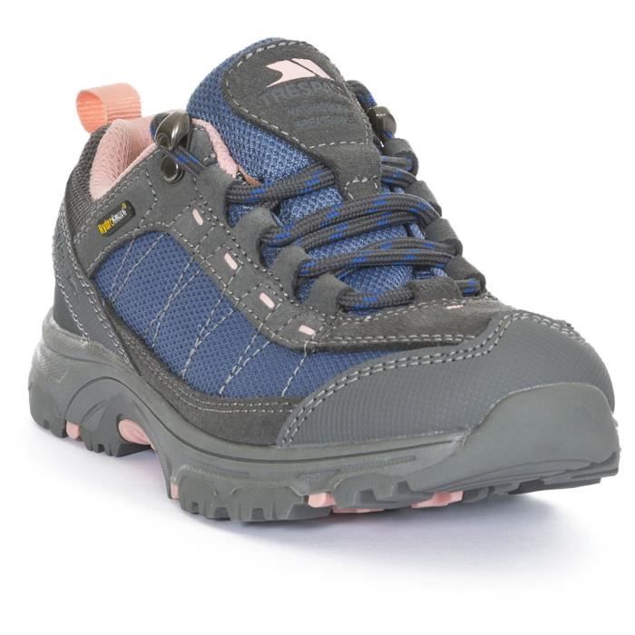 TREPASS Chaussures de randonnée Hamley - Enfant mixte - Noir et bleu