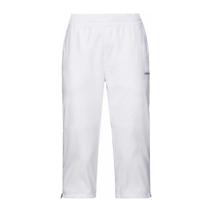 Head Club 3/4 Femmes Pantalon tennis blanc
