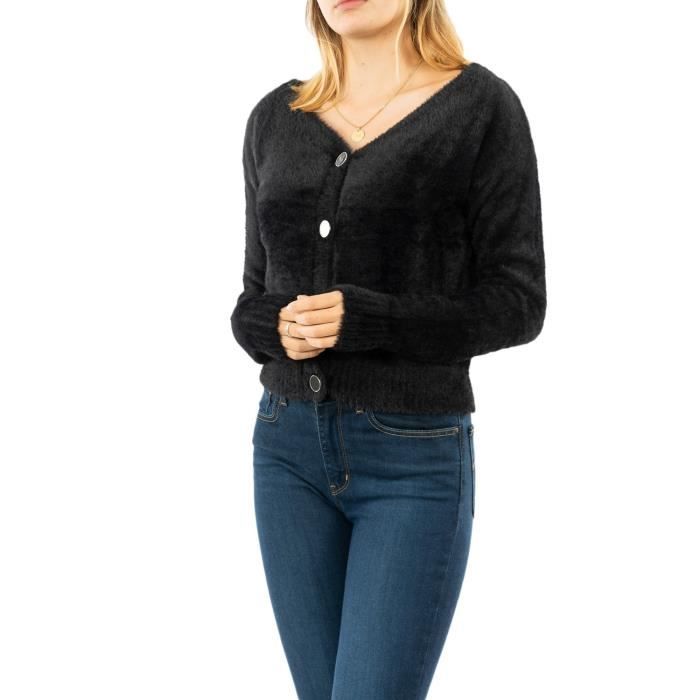 gilets cardigans guess jeans kristen jblk jet black a996
