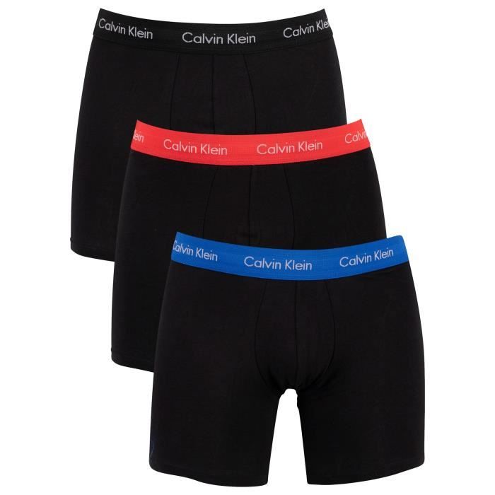Calvin Klein Pour des hommes Pack de 3 boxers, Noir