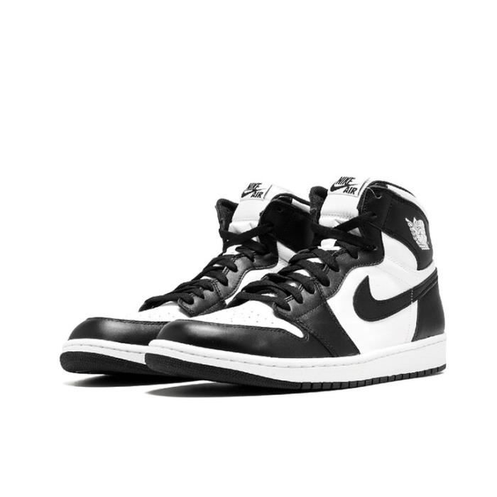 Air Jordan 1 Retro Black White (2014) GS Chaussures de Sport Basket AJ 1 Pas Cher pour Homme Femme Noir