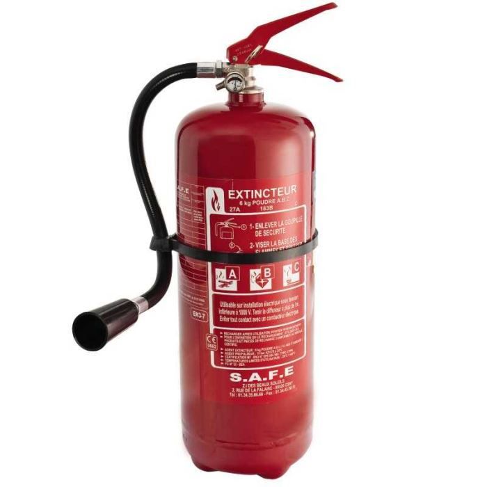 Extincteur 6Kg à poudre ABC. En France, on dén…