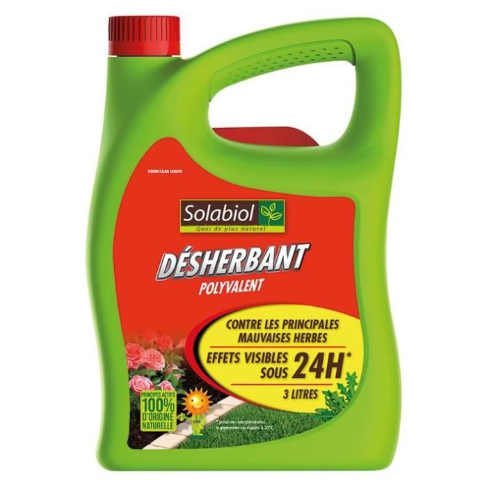 SOLABIOL Désherbant polyvalent prêt à l'emploi - 3 L