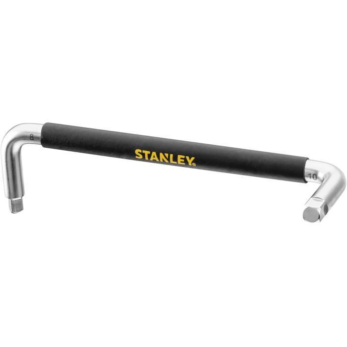 STANLEY - Clé à Vidange - STHT80879-0 - Embouts de 8 et de 10 mm + Poignée grip et antiripage
