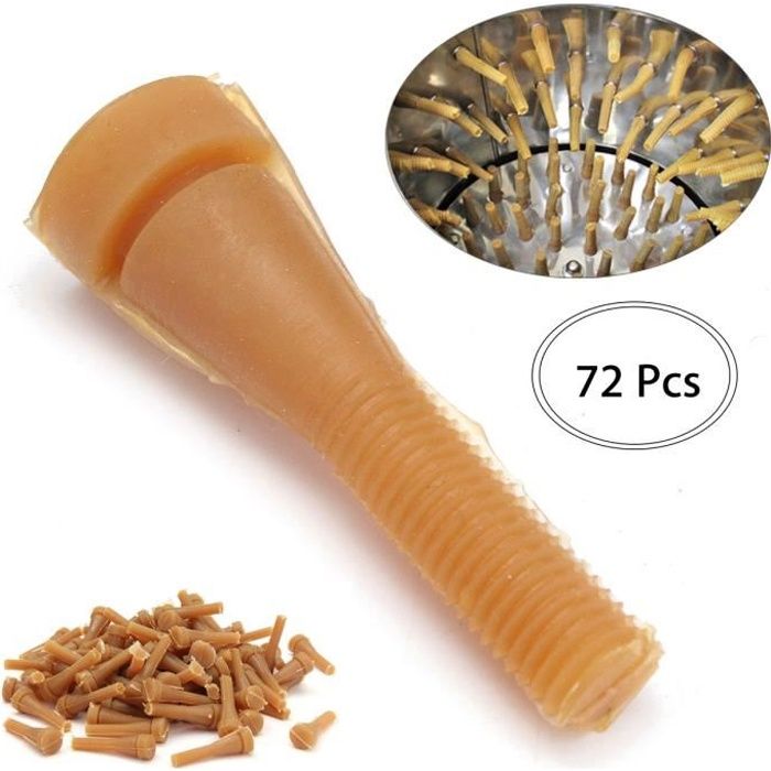 72Pcs Plucker Poulet Picker Doigts De Volaille Oie De Canard Poule