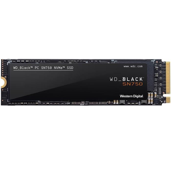 SSD Western-Digital - WD Disque dur - NAND 3D - 480 Go - M.2 SN750 pour ordinateur portable de jeu