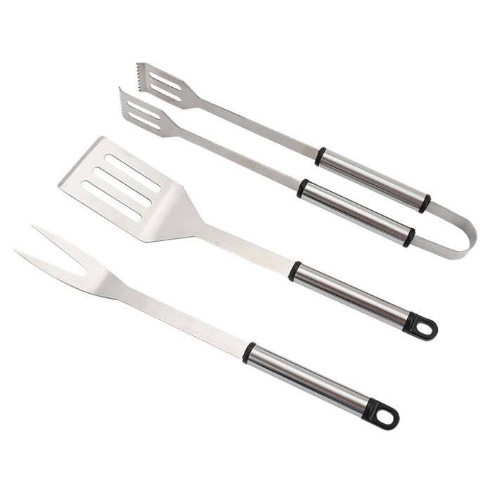 Set daccessoires barbecue - Master Grill&Party - MG115 - Acier inoxydable - 3 ustensiles - 36 cm