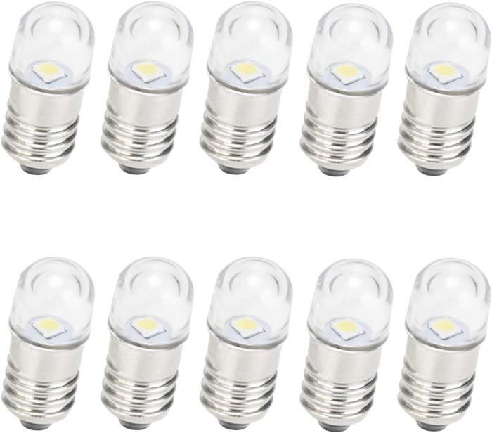 GutReise Ampoules LED DC E10,10pcs E10 Ampoules De