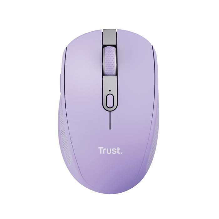 Souris sans Fil - Trust - Ozaa - Bluetooth + 2.4GHz - Silencieuse - Eco-friendly - Violet