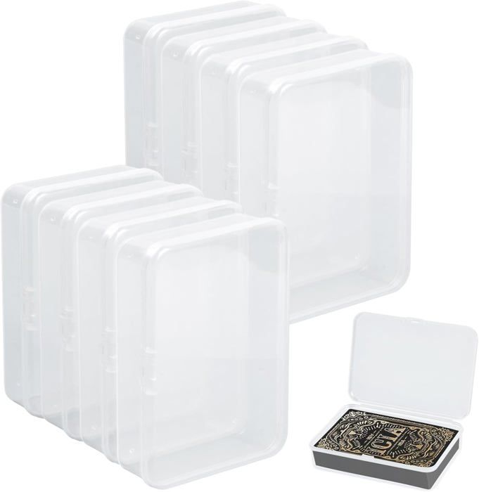 Lot 8 Boîtes De Rangement Plastique Kalolar, Argent, Antibactériennes, Portables