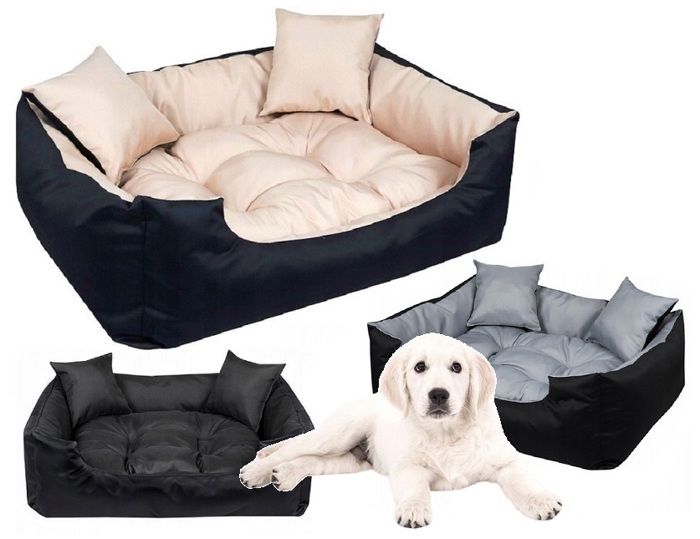 Comparer les prix de Lit pour chien ECCO 130x105 cm imperméable beige