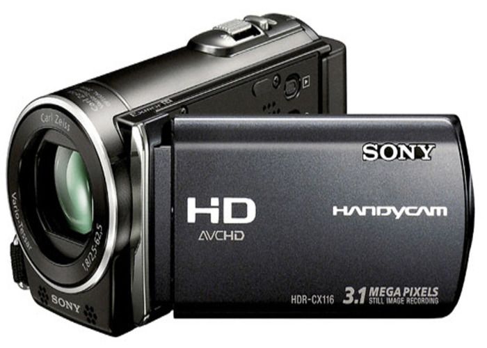 Sony Handycam HDR-CX116E - Caméscope - 1080i - 4.2 MP - 25x zoom optique - Carl Zeiss