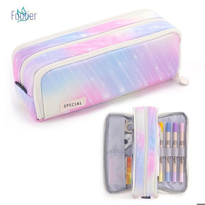 Trousse Scolaire 3D Licorne – Grande Capacité Imperméable Pour Fille – Porte-stylos Multifonction Avec Fermeture Éclair – Cadeau Rentrée Scolaire