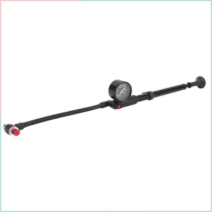 Pompe De Suspension Vélo Haute Pression 300 PSI - Pour Fourche Et Amortisseur Air, Double Tête FV/AV