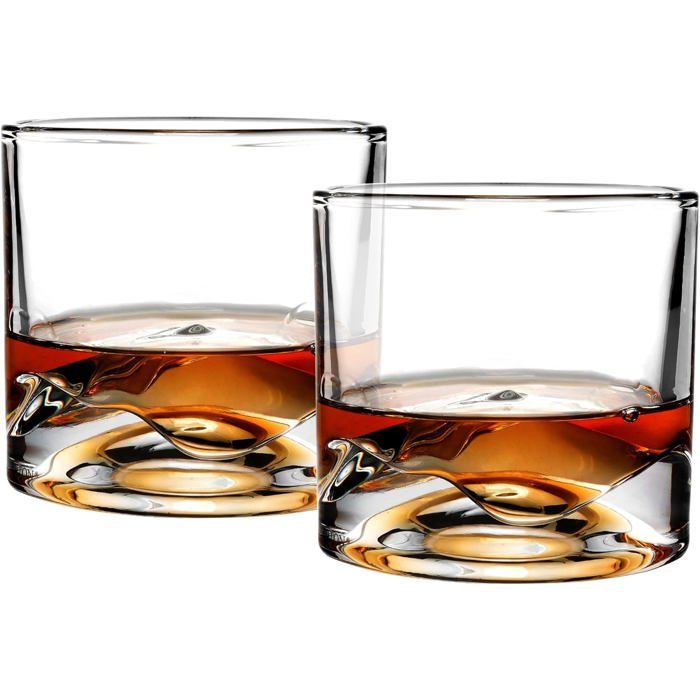 Coffret de 6 verres à cognac. Collection L'or rouge