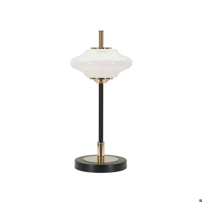 Lampe à poser en métal et verre 22 x 46 cm Vintage